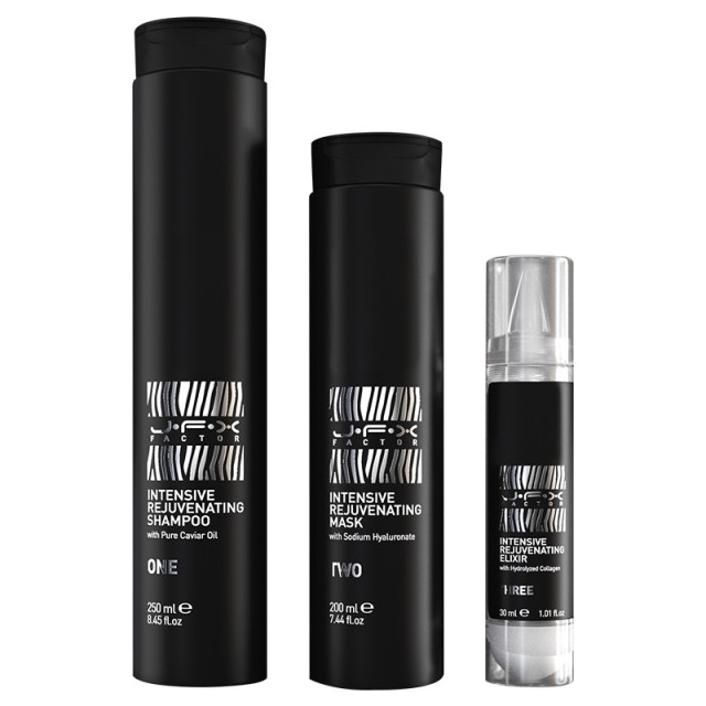 БОТОКС МАСКА ЗА КОСА С ЧЕРЕН ХАЙВЕР С ПОДМЛАДЯВАЩ ЕФЕКТ JFX FACTOR JUNGLE FEVER 200 мл