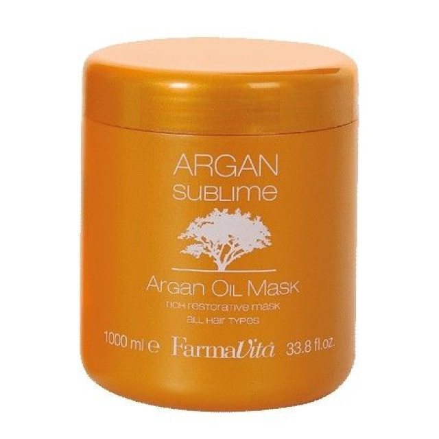 Подхранваща маска с арганово масло FarmaVita Argan Sublime Oil Mask 1000ml