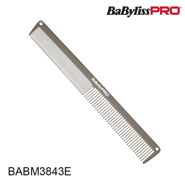 Професионален метален гребен Babyliss PRO Gunsteel Comb BABM3843E - 19 см