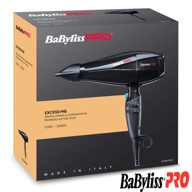 Свръхмощен сешоар с йонен генератор Babyliss PRO Excess HQ Ionic BAB6990IE