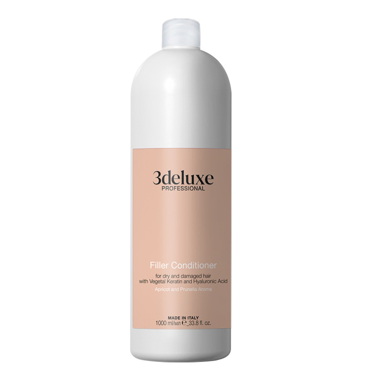 Уплътняващ балсам с кератин и хиалуронова киселина 3Deluxe Рrofessional Filler Conditioner 1000ml