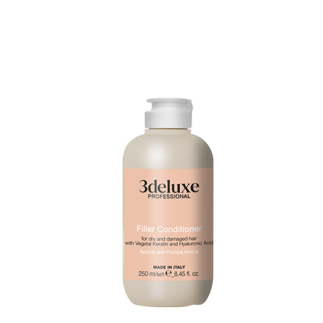 Уплътняващ балсам с кератин и хиалуронова киселина 3Deluxe Рrofessional Filler Conditioner 250ml