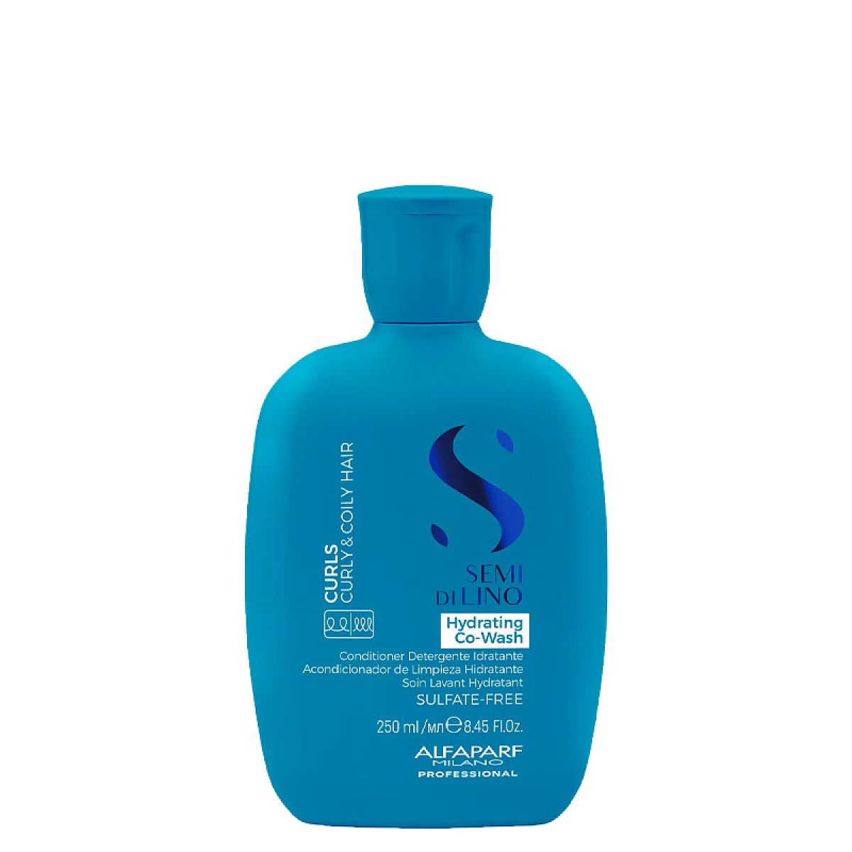 Дълбоко хидратиращ измиващ крем-балсам Alfaparf Semi di Lino Curls Hydrating Go-Wash 250ml