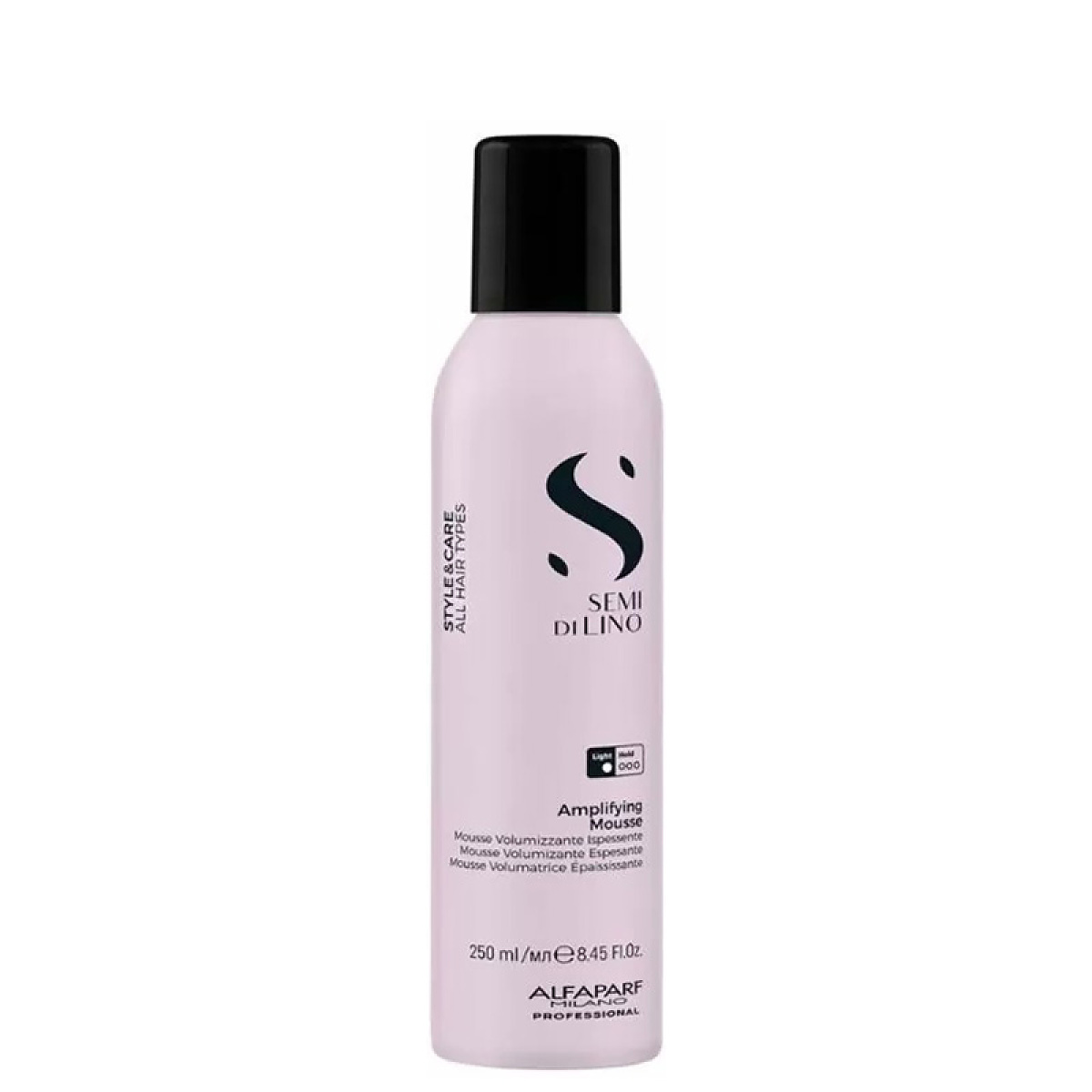Пяна за обем с лека фиксация ALFAPARF Semi di Lino Amplifying Mousse 250ml Пяна за обем с лека фиксация ALFAPARF Semi di Lino Amplifying Mousse 250ml