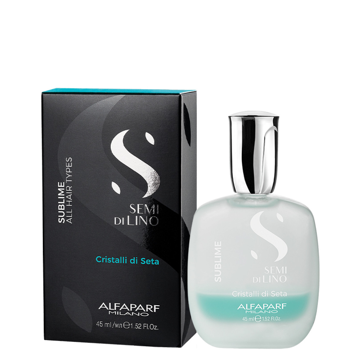 Двуфазни кристали за блясък и мекота ALFAPARF SEMI DI LINO SUBLIME CRYSTALLI DI SETA 45ml