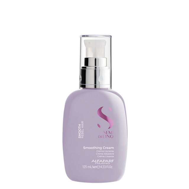 Термозащитен заглаждащ крем за непокорна коса Alfaparf Semi di Lino Smooth Cream 125ml