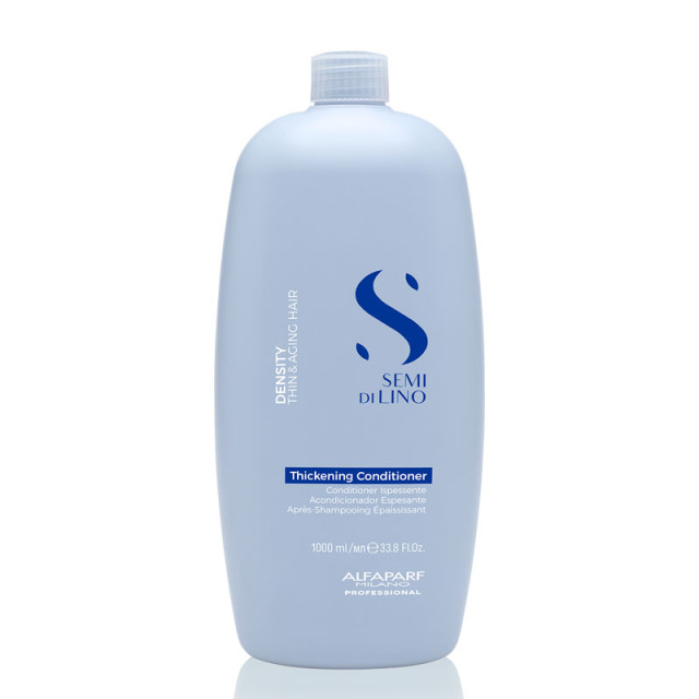 Уплътняващ балсам за изтъняла и безжизнена коса Alfaparf Semi di Lino Density Thickening Conditioner 1000ml