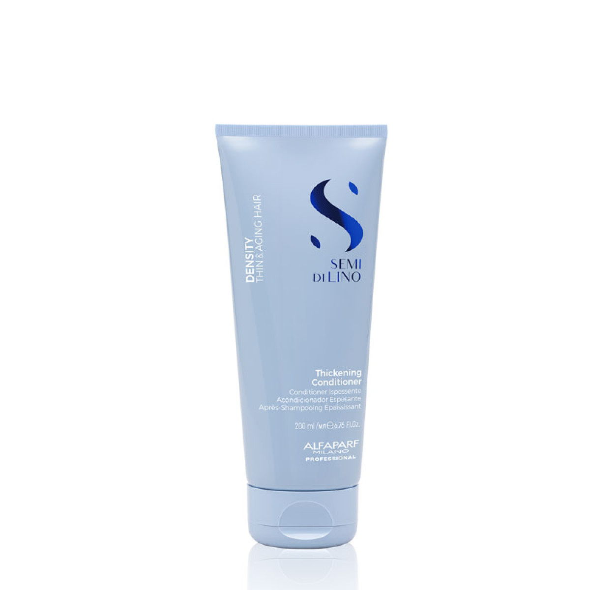 Уплътняващ балсам за изтъняла и безжизнена коса Alfaparf Semi di Lino Density Thickening Conditioner 200ml