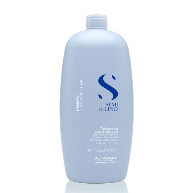 Уплътняващ шампоан за изтъняла коса Alfaparf Semi di Lino Density Thickening Low Shampoo 1000ml