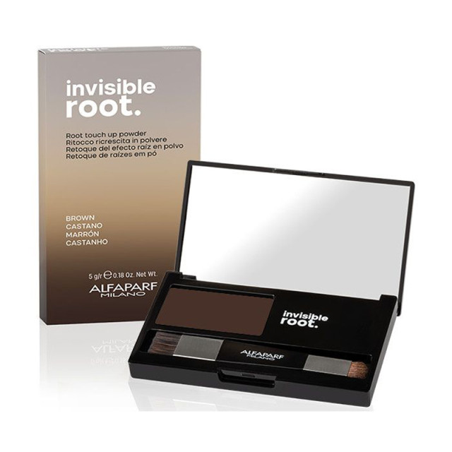 Оцветяваща пудра за корени в кестеняв цвят Alfaparf Invisible Root Touch Up Powder Brown 5 гр