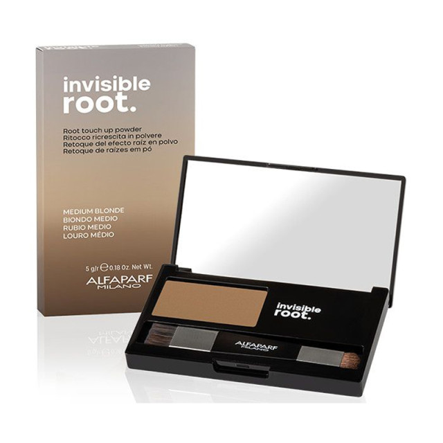 Оцветяваща пудра за корени в средно рус цвят Alfaparf Invisible Root Touch Up Powder Medium Blonde 5 гр