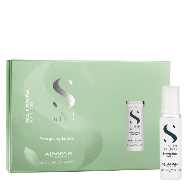 Енергизиращи ампули против косопад Alfaparf Semi di Lino Scalp Renew Energizing Lotion 12x10ml