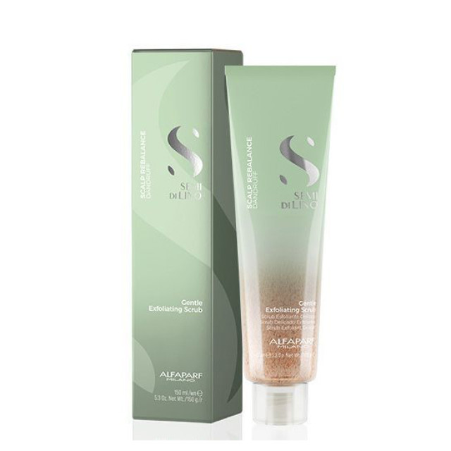 Ексфолираща скраб против пърхот Alfaparf Semi di Lino Scalp Rebalance Gentle Exfoliating Scrub 150ml