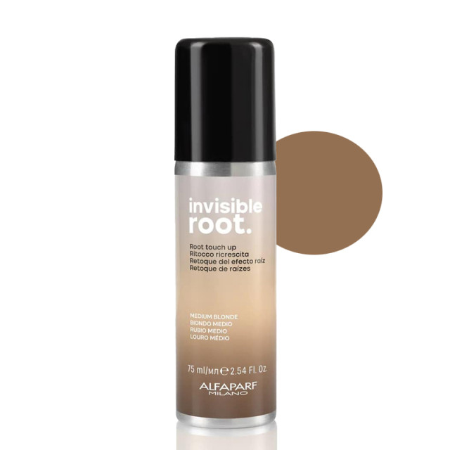 Оцветяващ спрей за корени в средно рус цвят Alfaparf Invisible Root Touch Up Spray Medium Blonde 75ml