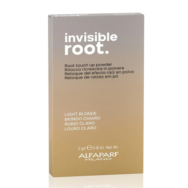 Оцветяваща пудра за корени в светло рус цвят Alfaparf Invisible Root Touch Up Powder Light Blonde 5 гр