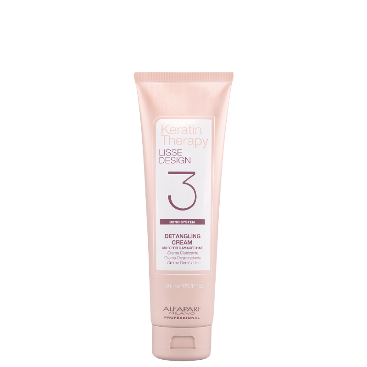 Подхранващ крем с кератин за увредена коса ALFAPARF LISSE DESIGN KERATIN THERAPY DETANGLING CREAM 150ml 