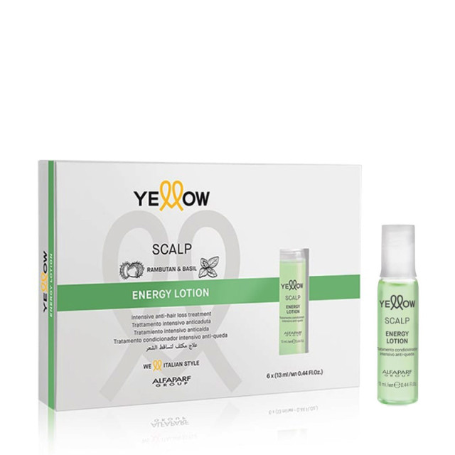 Интензивни енергизиращи ампули против косопад Yellow Scalp Energy Lotion 6x13ml