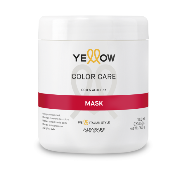 Подхранваща маска за боядисана коса Yellow Color Care Mask 1000ml