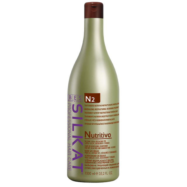 Хидратиращ балсам за суха и изтощена коса BES Silkat Nutritivo Conditioner N2 1000ml