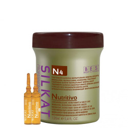 Възстановяващи ампули за суха и изтощена коса BES Silkat Nutritivo Lotion N4 12x10ml