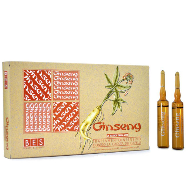 Ампули против косопад с женшен BES Ginsend Active Lotion 12x10ml