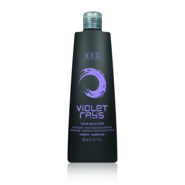 Оцветяващ шампоан в лилав цвят с тониращо действие BES Color Reflection Violet Rays Shampoo 300ml