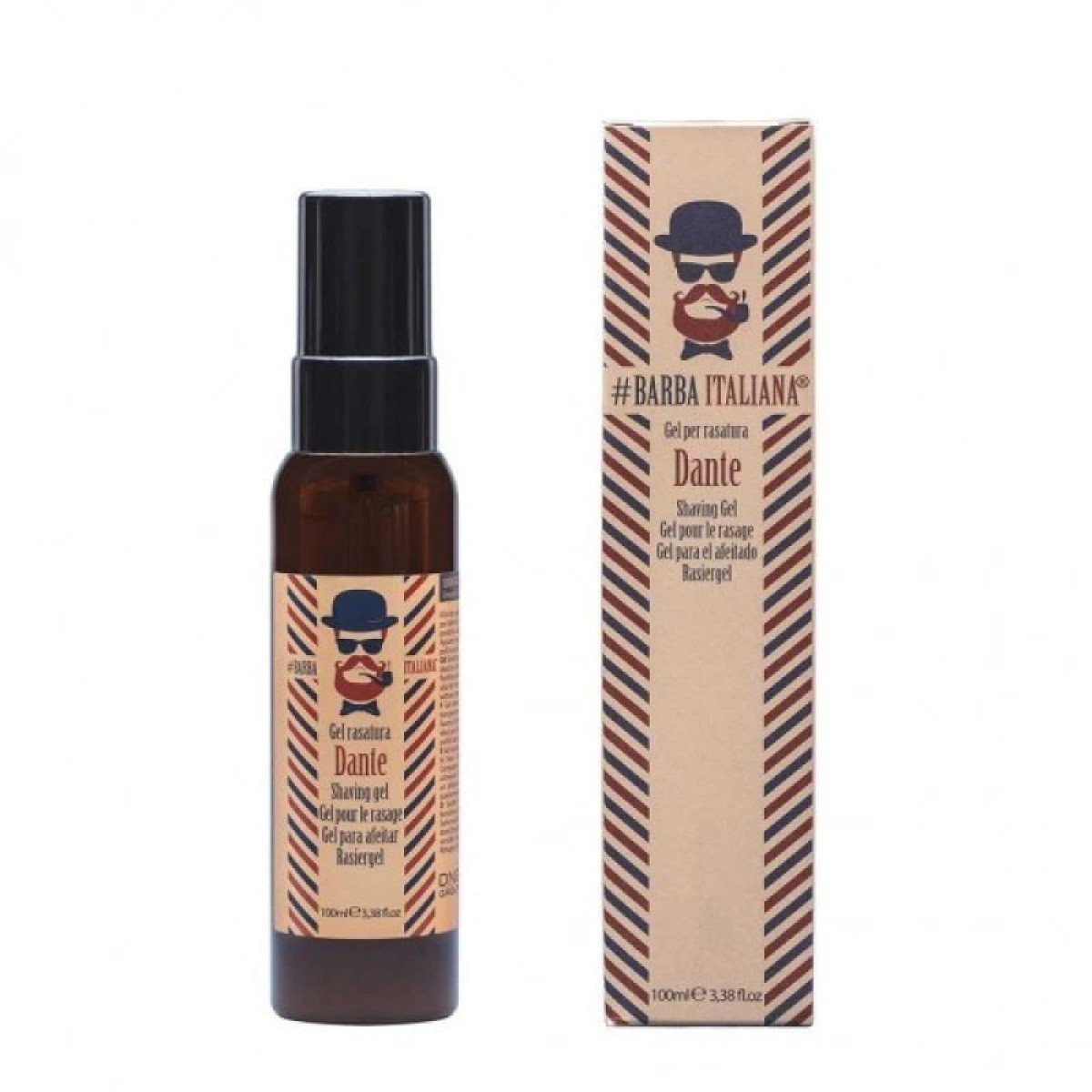 Успокояващ гел за бръснене Barba Italiana Shaving Gel Dante 100ml