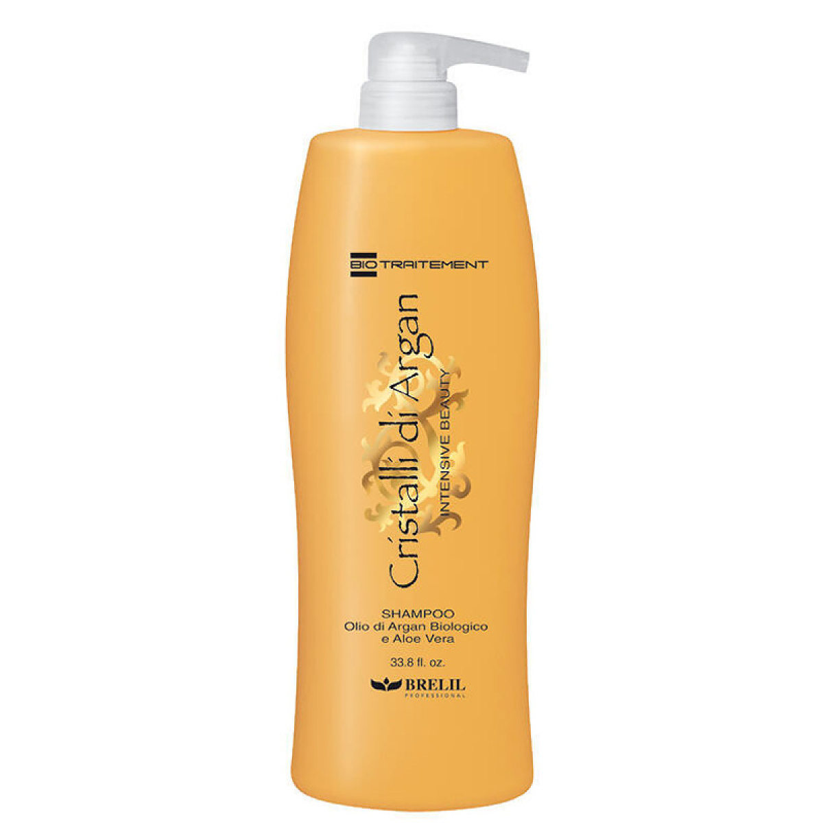 Подхранващ шампоан с арганово масло и алое вера Brelil Cristalli Di Argan Intensive Beauthy Shampoo 1000ml