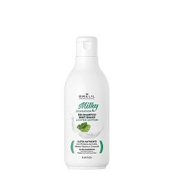 Освежаващ подхранващ шампоан с ментов аромат и млечни протеини Brelil Milky Sensation BB Shampoo Gourmand Mint 250ml Освежаващ подхранващ шампоан с ментов аромат и млечни протеини Brelil Milky Sensation BB Shampoo Gourmand Mint 250ml