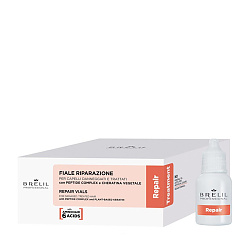 Възстановяващи ампули за увредена и третирана коса Brelil Repair Vials 12x7ml Възстановяващи ампули за увредена и третирана коса Brelil Repair Vials 12x7ml