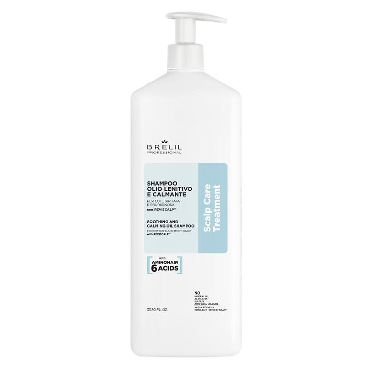 Успокояващ шампоан за чувствителен скалп Brelil Scalp Care Calming Shampoo 1000ml