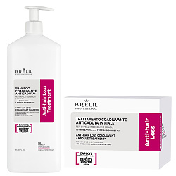 Комплект шампоан и ампули против косопад Brelil Scalp Care Anti-Hair Loss 1000/10x6ml Комплект шампоан и ампули против косопад Brelil Scalp Care Anti-Hair Loss 1000/10x6ml
