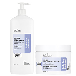 Комплект шампоан и грижа за мазен скалп Brelil Scalp Care Sebum-Balancing 1000/250ml Комплект шампоан и грижа за мазен скалп Brelil Scalp Care Sebum-Balancing 1000/250ml