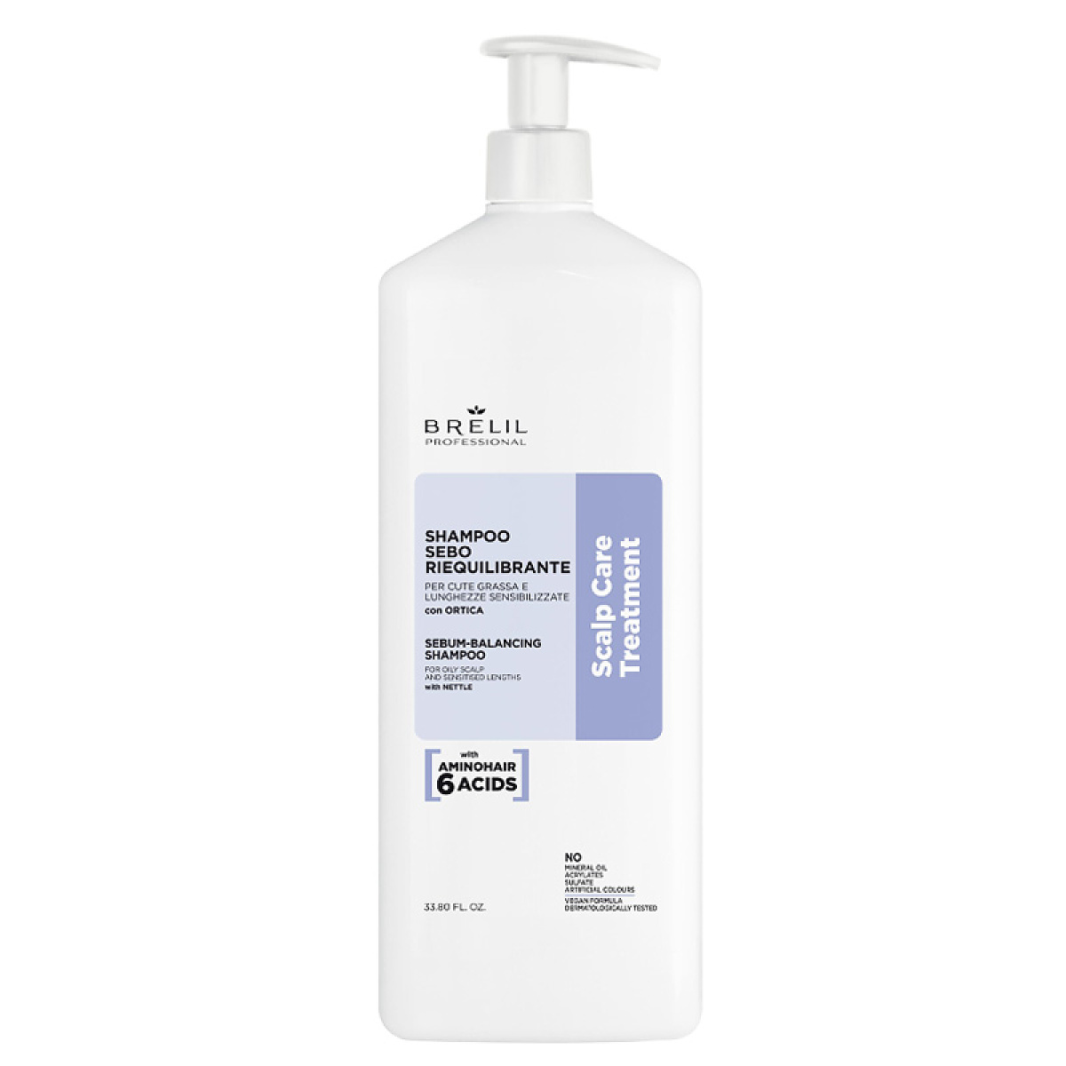 Себорегулиращ шампоан за мазни корени и сухи краища Brelil Scalp Care Sebum-Balancing Shampoo 1000ml Себорегулиращ шампоан за мазни корени и сухи краища Brelil Scalp Care Sebum-Balancing Shampoo 1000ml