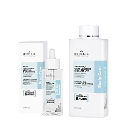 Комплект шампоан и серум за чувствителен скалп Brelil Scalp Care Calming 250/100ml Комплект шампоан и серум за чувствителен скалп Brelil Scalp Care Calming 250/100ml