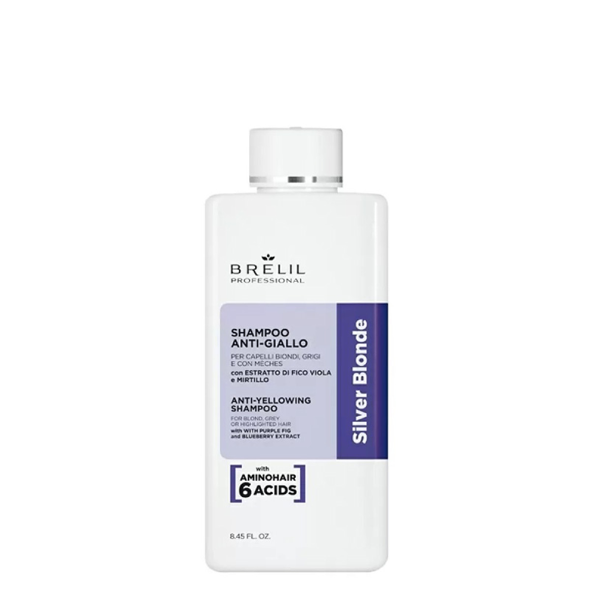 Матиращ шампоан Brelil Silver Blonde Anti-Yellow Shampoo 250ml Матиращ шампоан Brelil Silver Blonde Anti-Yellow Shampoo 250ml