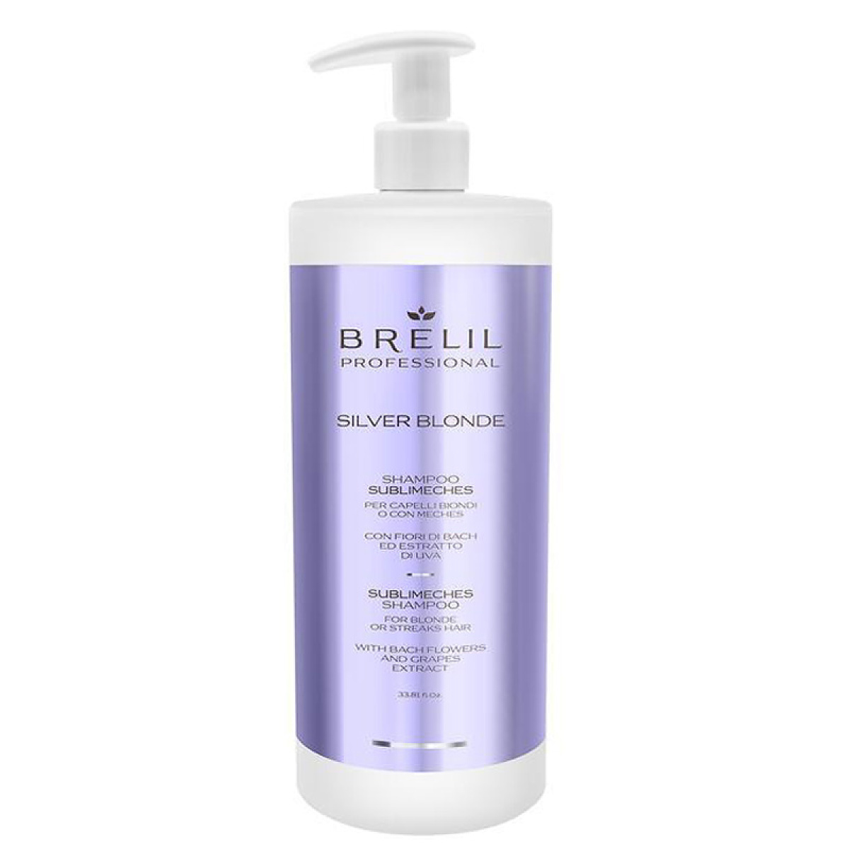 Анти-жълт шампоан за руса коса Brelil Silver Blonde Sublіmeches Shampoo 1000ml Анти-жълт шампоан за руса коса Brelil Silver Blonde Sublіmeches Shampoo 1000ml