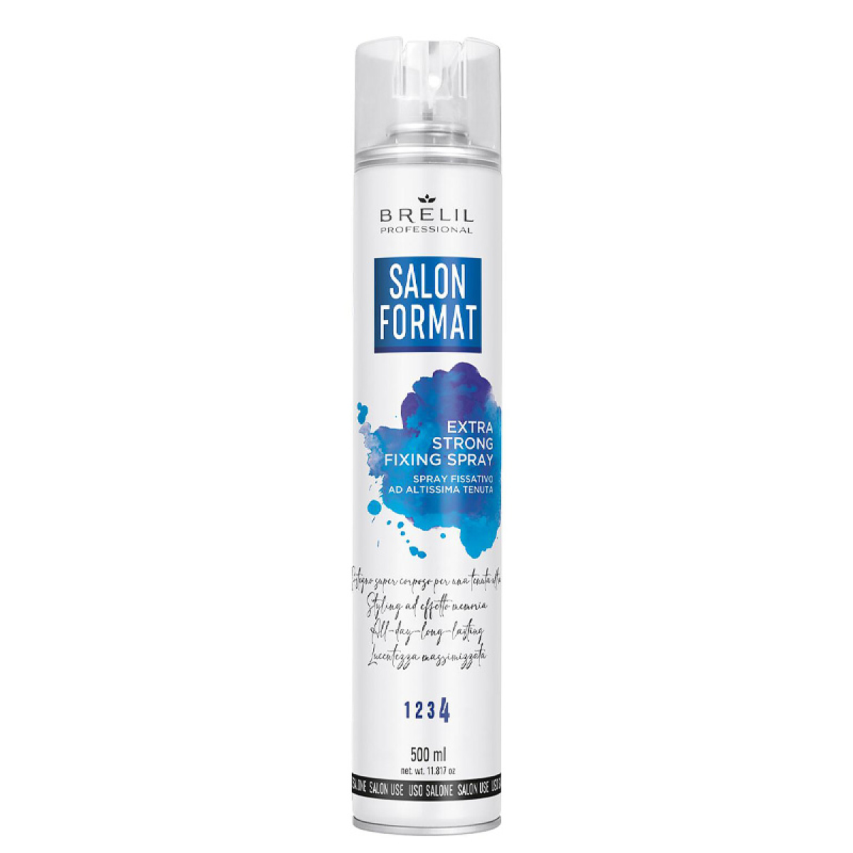 Силно-фиксиращ лак за коса Brelil Styling Salon Format Extra Strong Fixing Spray 500ml Силно-фиксиращ лак за коса Brelil Styling Salon Format Extra Strong Fixing Spray 500ml