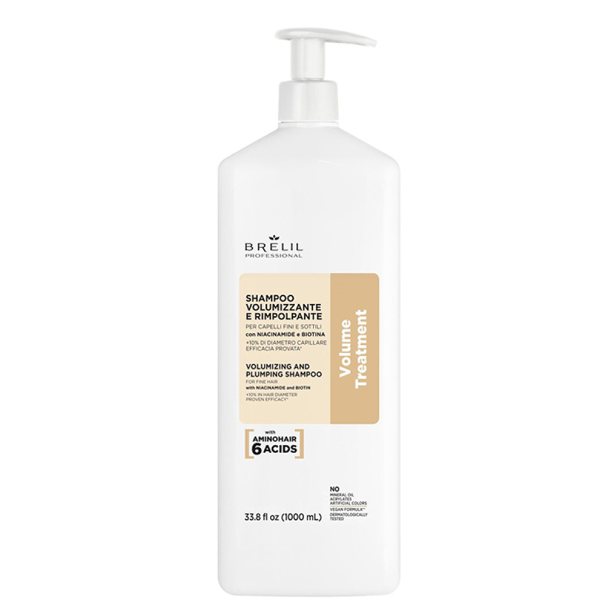 Уплътняващ шампоан за обем и плътност Brelil Volume Shampoo 1000ml Уплътняващ шампоан за обем и плътност Brelil Volume Shampoo 1000ml
