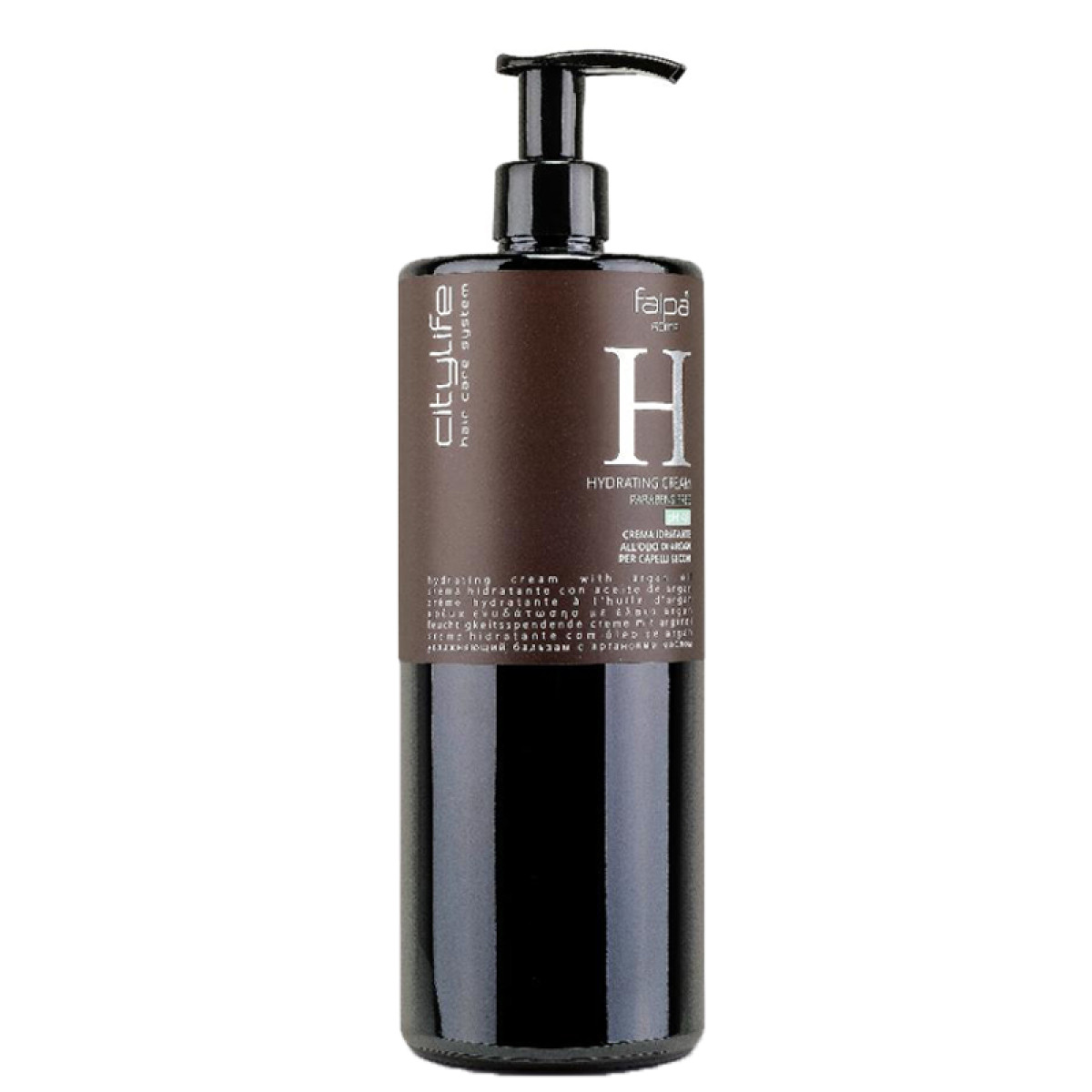 Хидратиращ крем-балсам с арган за суха и третирана коса Faipa Citylife Hydrating Cream 1000ml