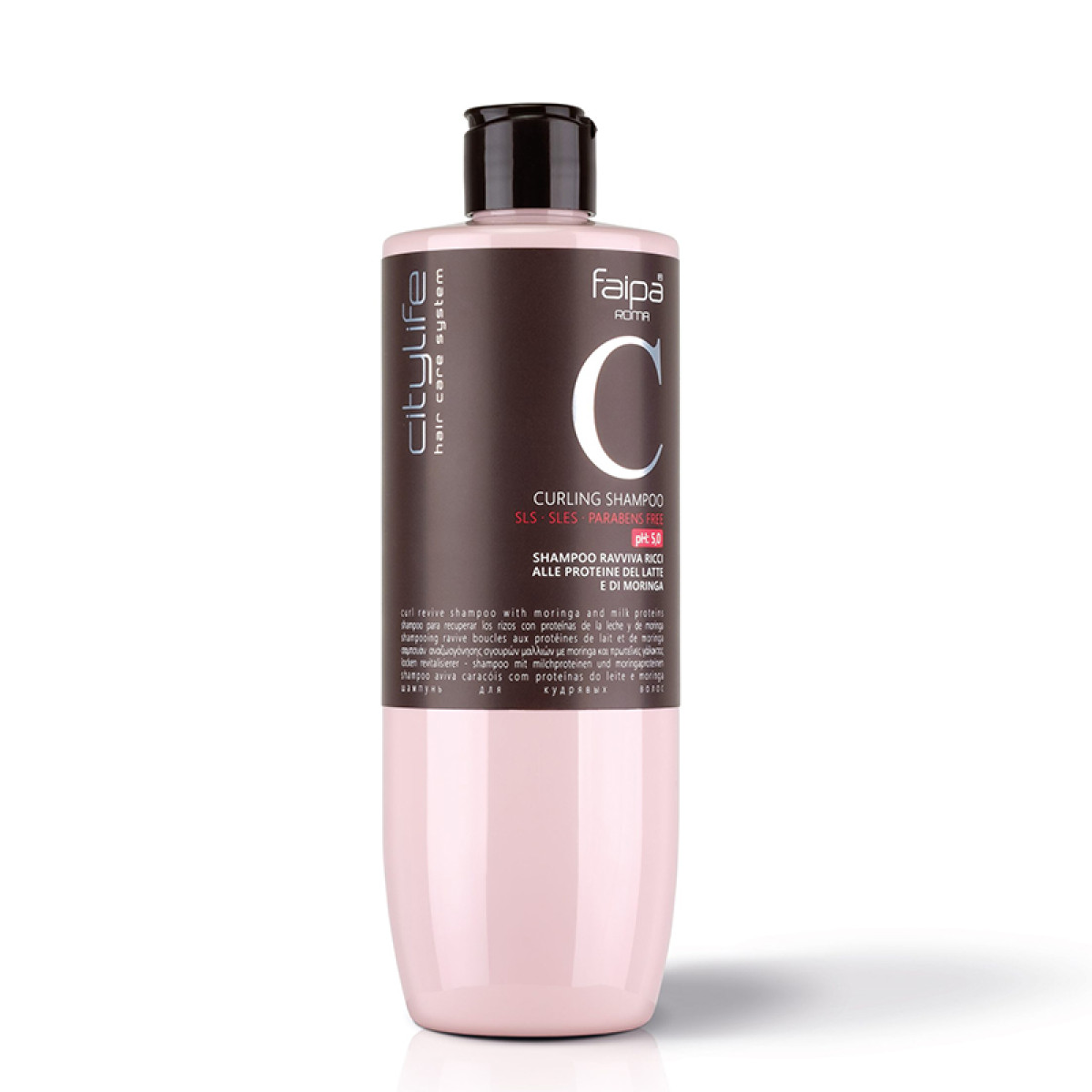 Шампоан за къдрава коса с моринга и млечни протеини Faipa Citylife Curl Shampoo 400ml