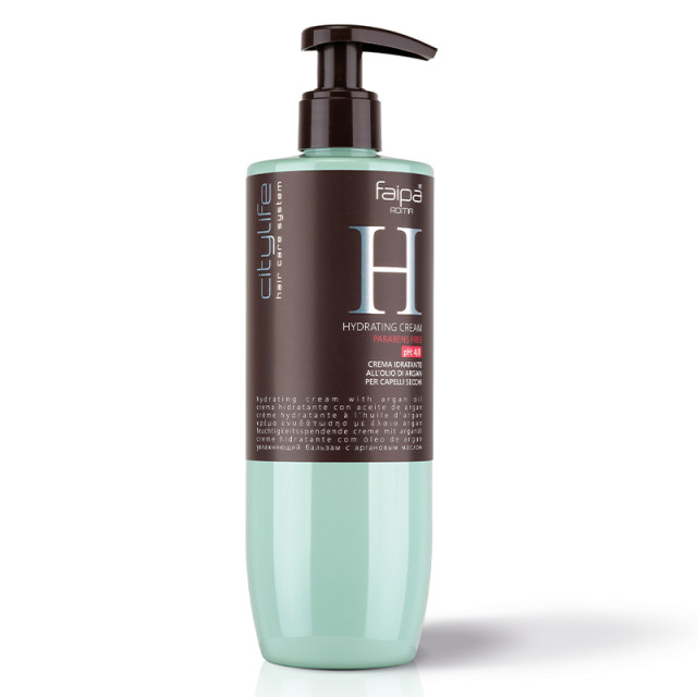 Хидратиращ крем-балсам с арган за суха и третирана коса Faipa Citylife Hydrating Cream 400ml