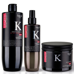 Възстановяващ комплект шампоан, маска и спрей с кератин Faipa Citylife Keratin Ristrutturante 2x500/250ml