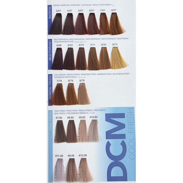 Професионална боя за коса с ниско съдържание на амоняк DCM Crema Colorante 100ml