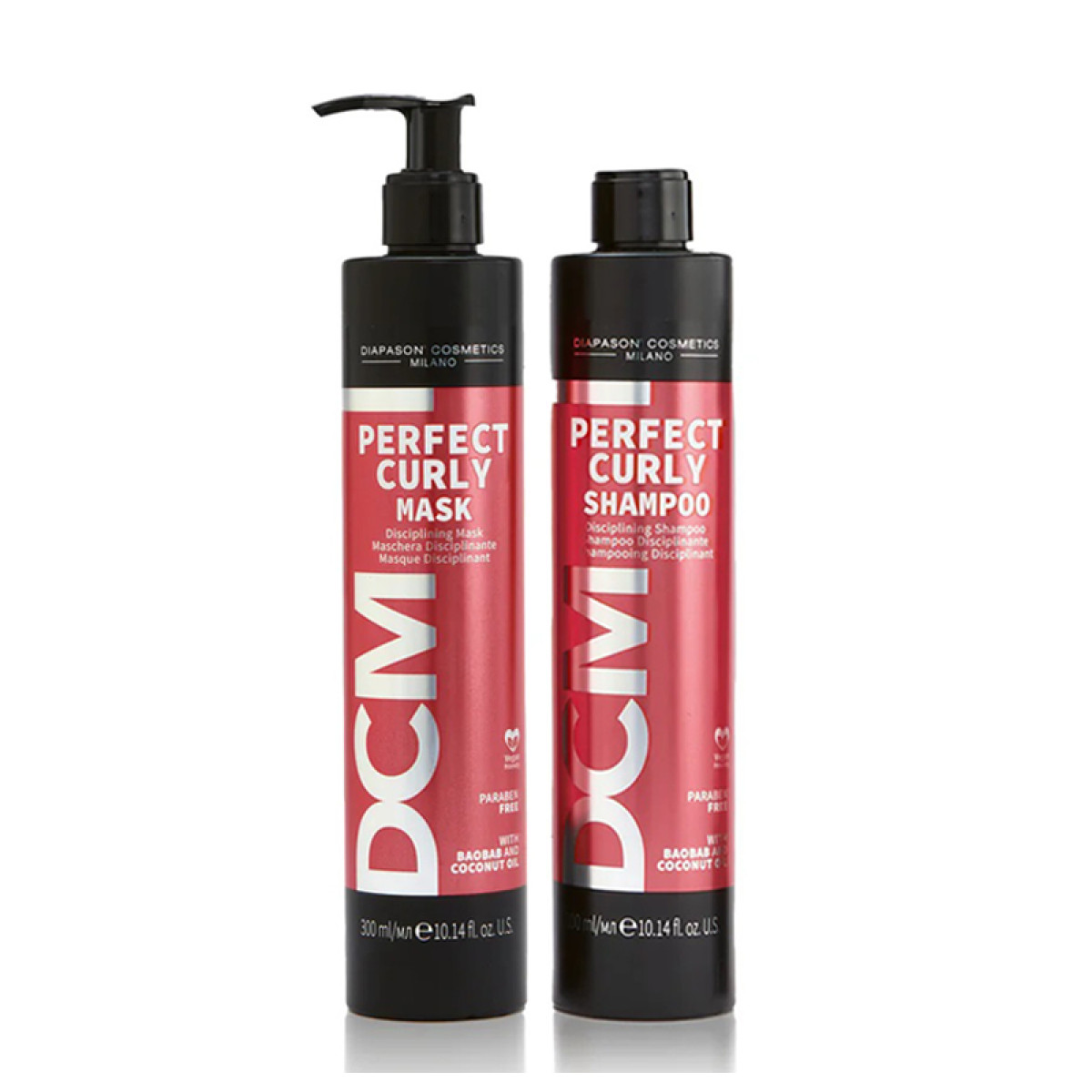 Подхранващ комплект шампоан и маска за къдрава коса DCM Curly Treatment 2x300ml