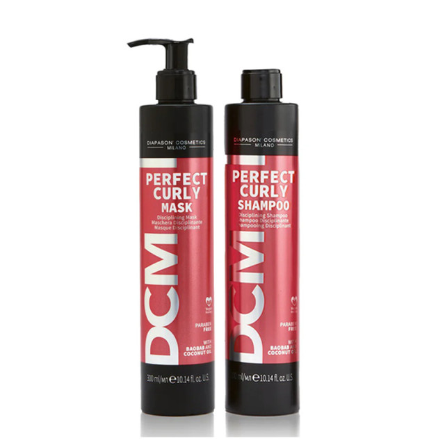 Подхранващ комплект шампоан и маска за къдрава коса DCM Curly Treatment 2x300ml