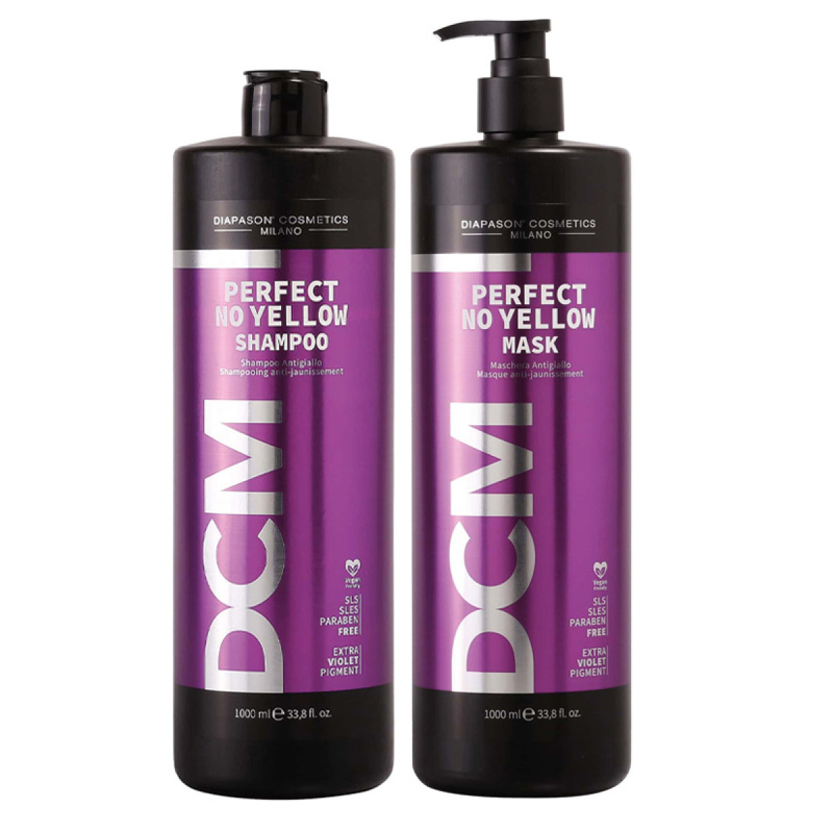 Комплект шампоан и маска с анти-жълт ефект DCM Perfect No Yellow 2x1000ml