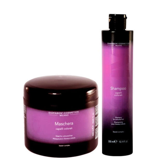 Комплект шампоан и маска за боядисана коса DCM Coloured Hair 300/500ml