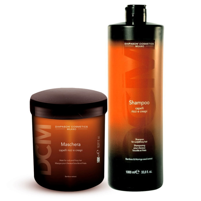Подхранващ комплект шампоан и маска за къдрава коса DCM Curly Treatment 2x1000ml