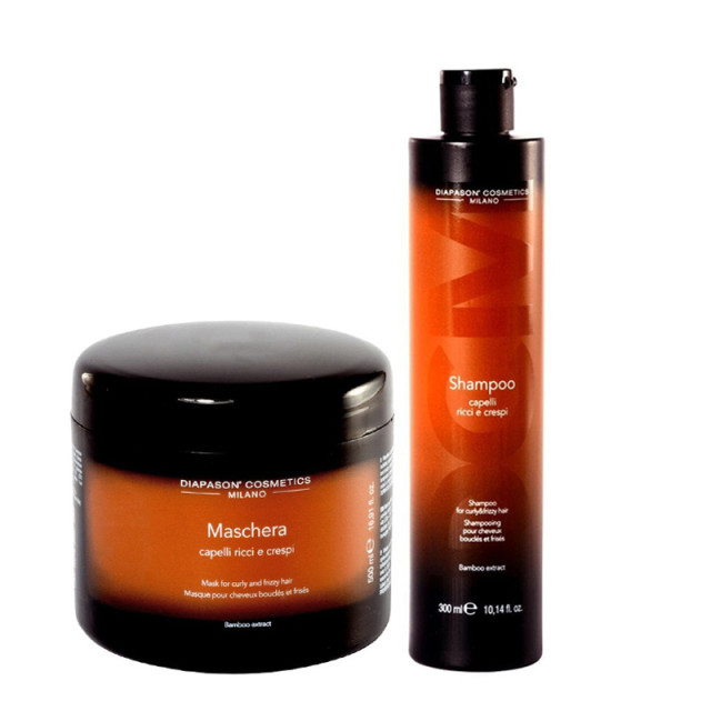 Подхранващ комплект шампоан и маска за къдрава коса DCM Curly Treatment 300/500ml